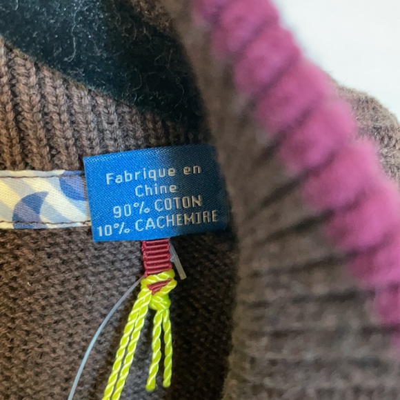 Tommy Bahama Men Cashmere Cotton Mix Half Zipper Sweater Size M - Picture 7 of 10